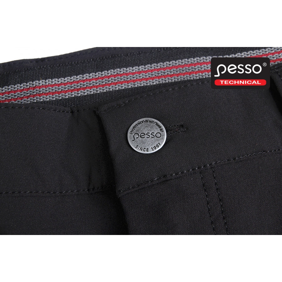 Darbo kelnės Pesso iš tvirto ir tampraus STRETCH audinio Pesso Mercury, juodos | KD145B