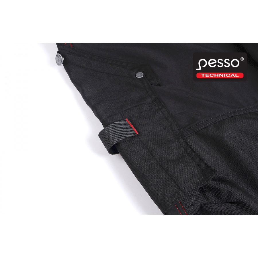 Darbo kelnės Pesso iš tvirto ir tampraus STRETCH audinio Pesso Mercury, juodos | KD145B