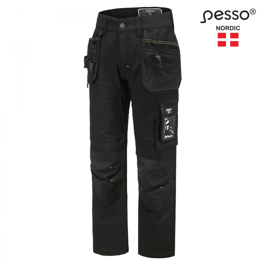 Darbo kelnės Pesso TAURUS Stretch 165, juodos