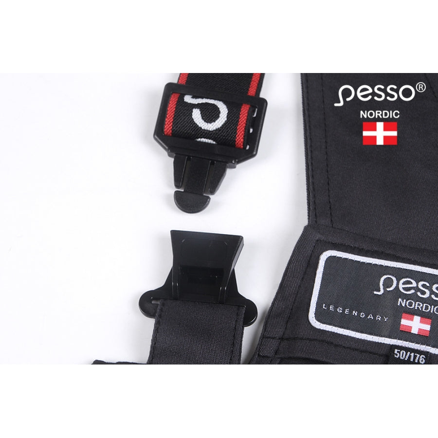 Elastingas puskombinezonis PESSO STRETCH TWILL, pilkos spalvos