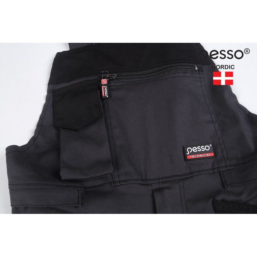 Elastingas puskombinezonis PESSO STRETCH TWILL, pilkos spalvos
