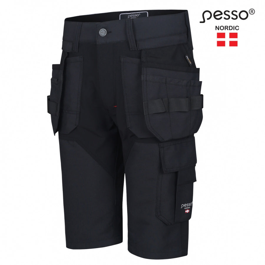 Darbo šortai Pesso TITAN Flexpro 125, juoda spalva