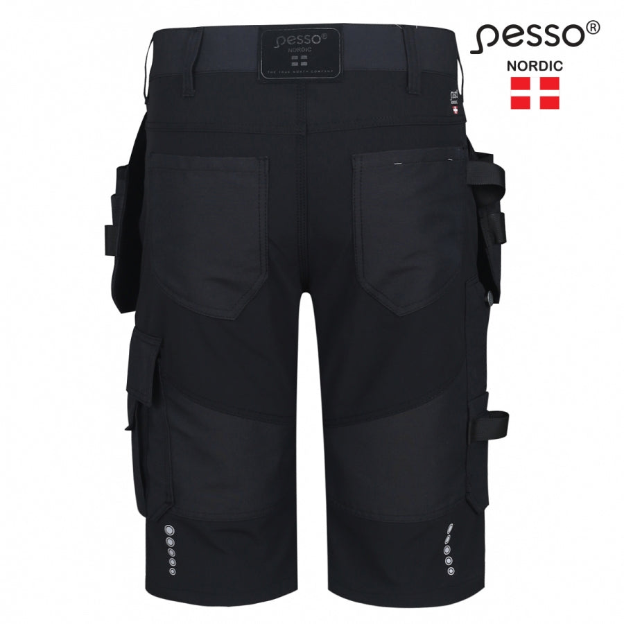 Darbo šortai Pesso TITAN Flexpro 125, juoda spalva