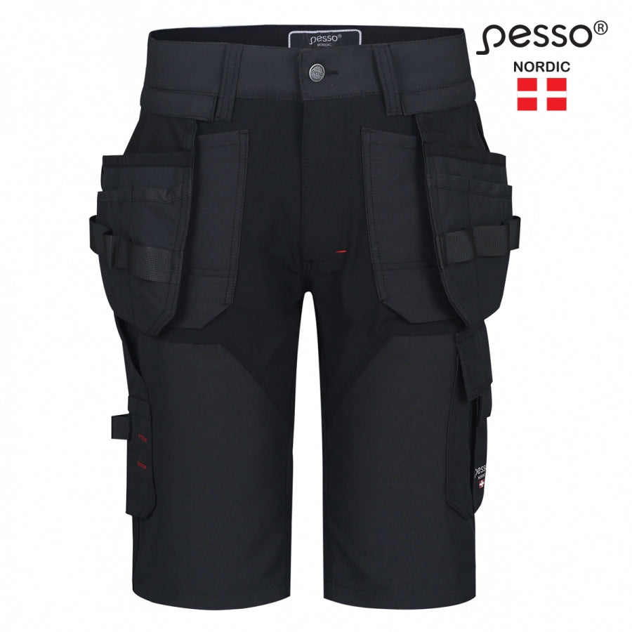 Darbo šortai Pesso TITAN Flexpro 125, juoda spalva