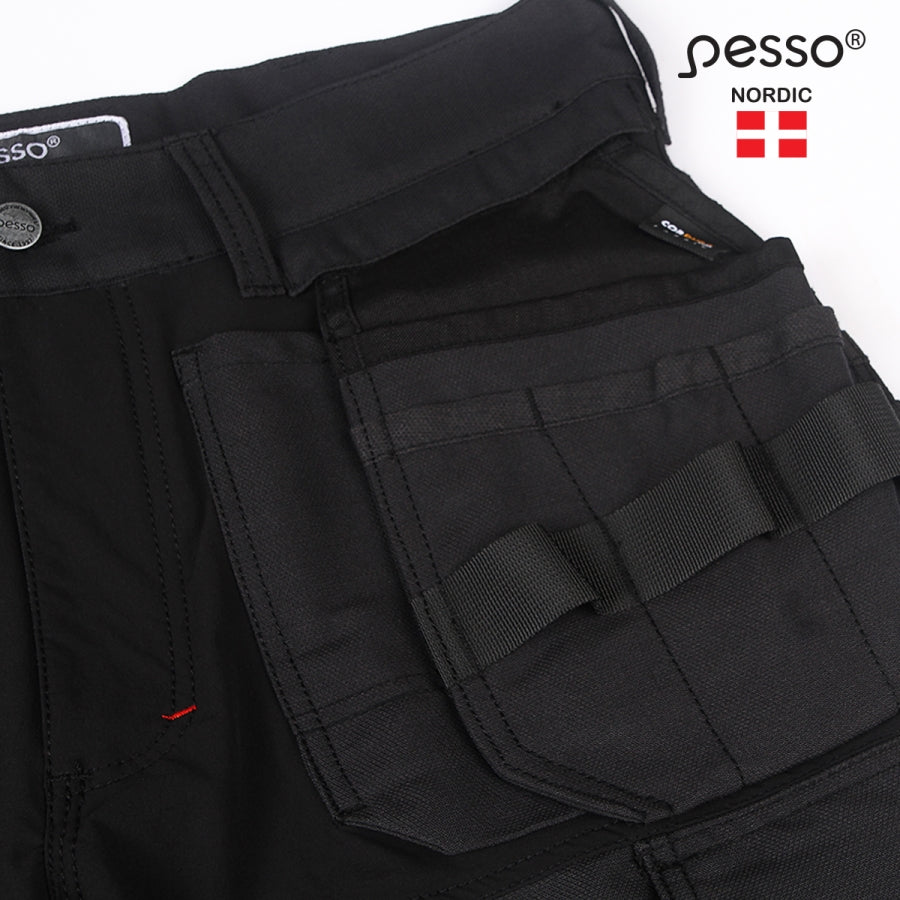 Darbo šortai Pesso TITAN Flexpro 125, juoda spalva