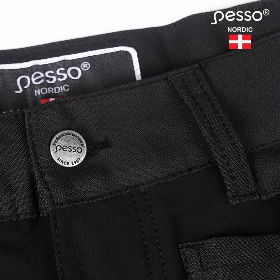 Darbo šortai Pesso TITAN Flexpro 125, juoda spalva