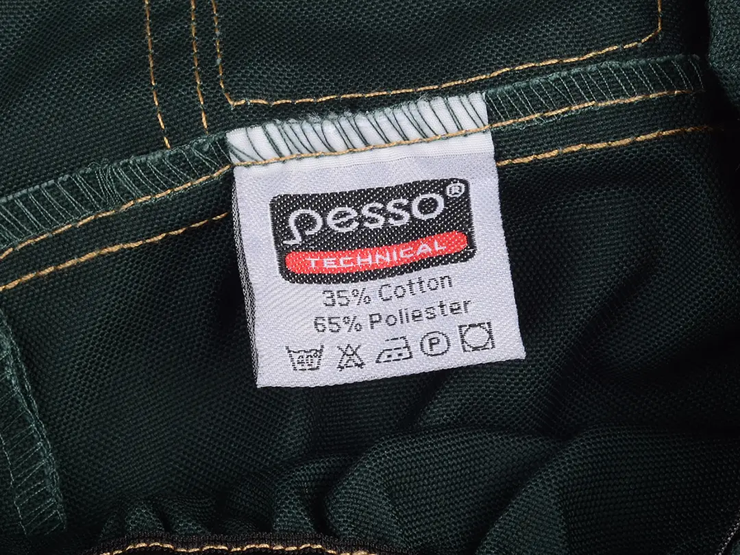 Darbo puskombinezonis Pesso iš itin tvirto Canvas audinio | DPCZ, žalios spalvos