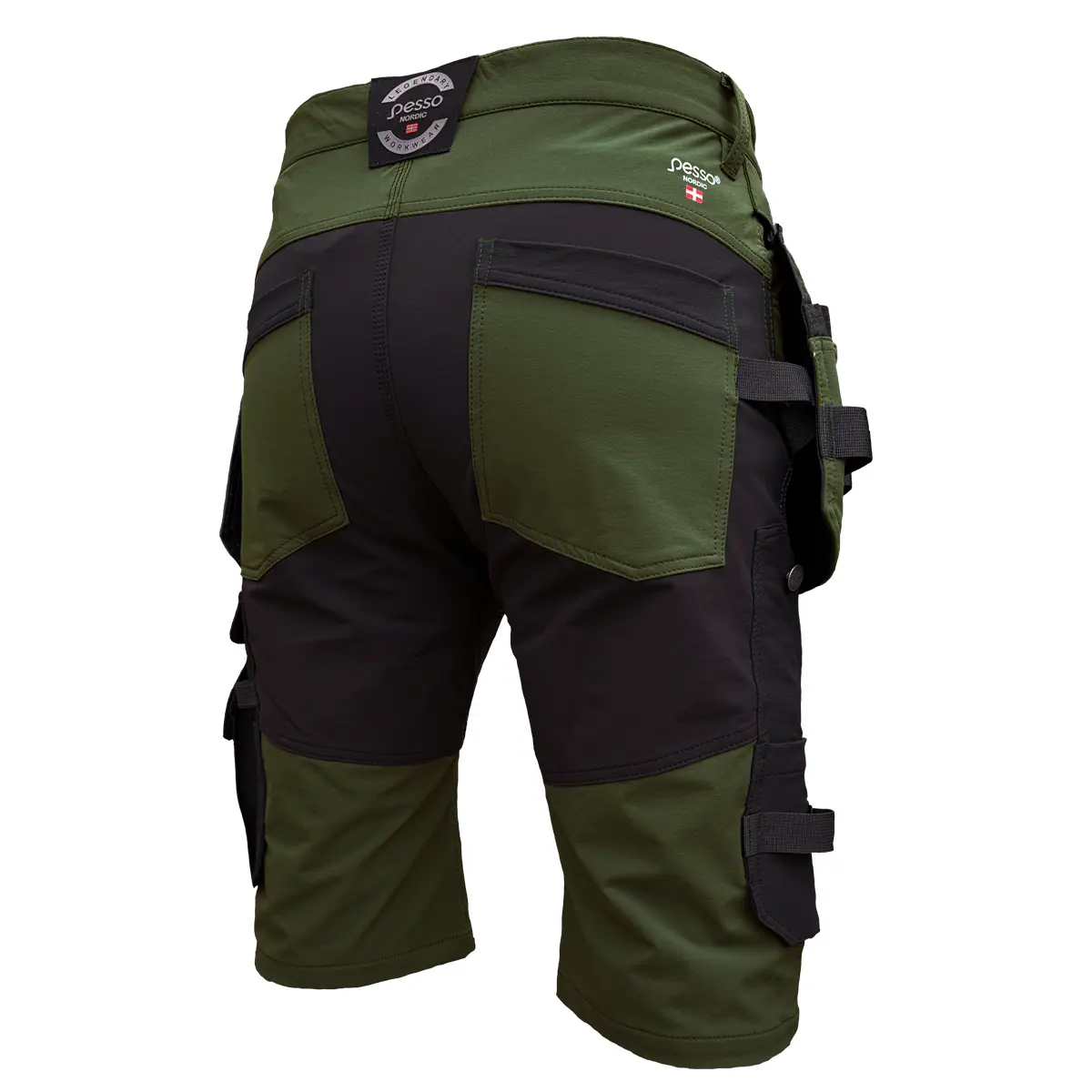 Darbo šortai Pesso Nexus Flexpro 185, Olive Green