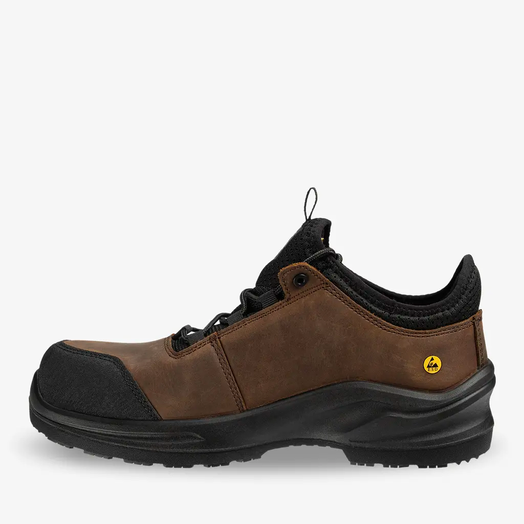 Itin patogūs ir pralaidūs orui darbo batai MODULO LEATHER S3S LOW, ruda spalva