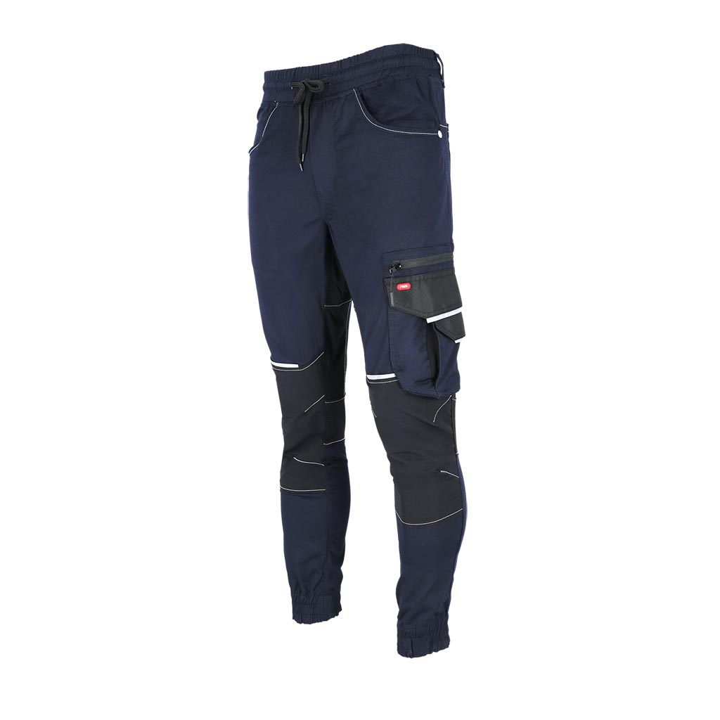 Aukštos kokybės elastingos darbo kelnės FLEXZONE TWILL, užtikrina judėjimo laisvę ir patogumą