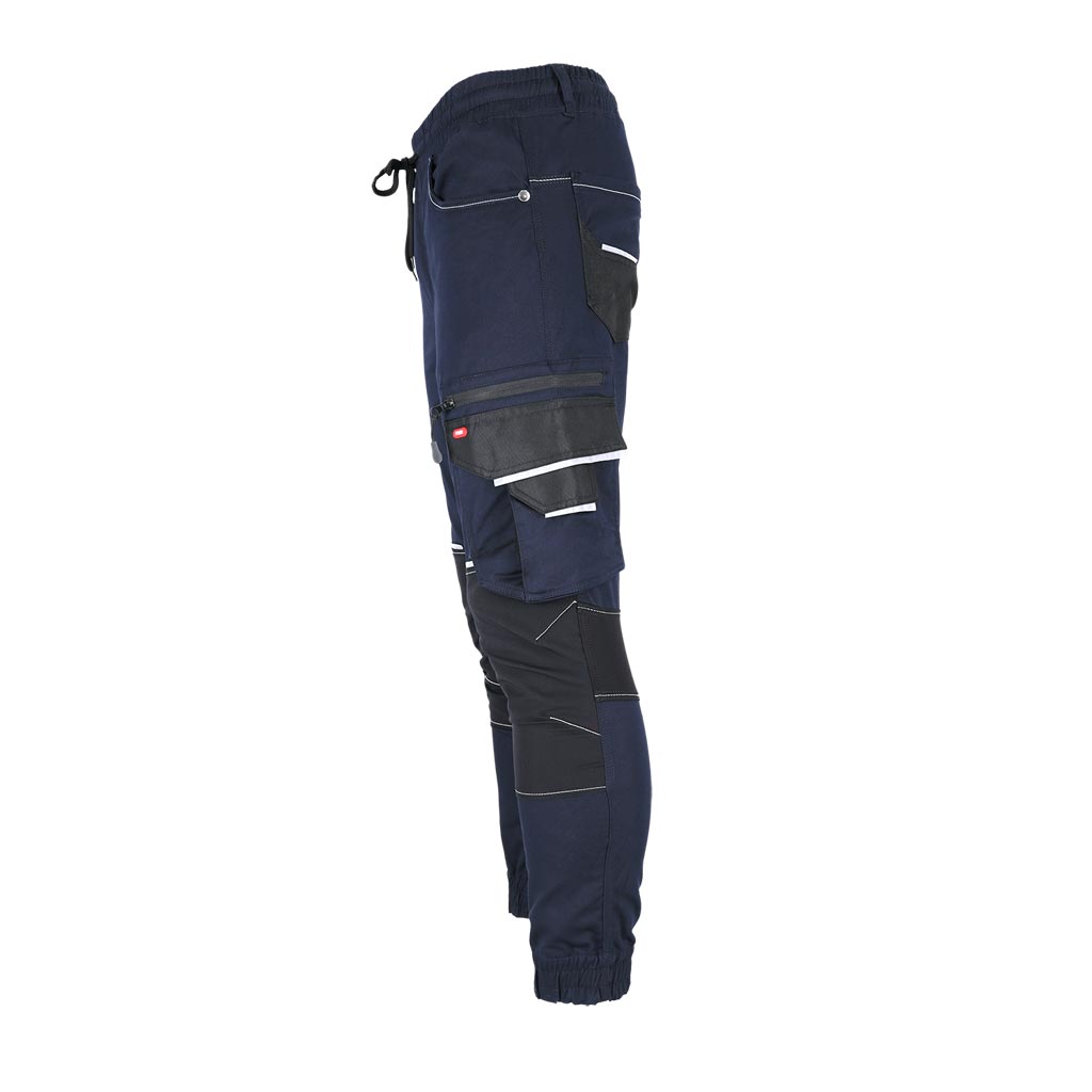 Aukštos kokybės elastingos darbo kelnės FLEXZONE TWILL, užtikrina judėjimo laisvę ir patogumą