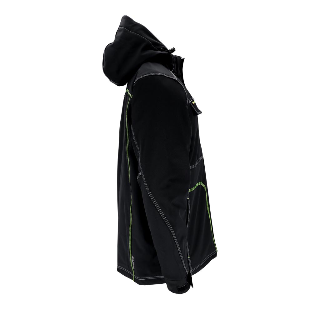 Vyriška 3-jų sluoksnių Softshell darbo striukė ORKAN BLACK
