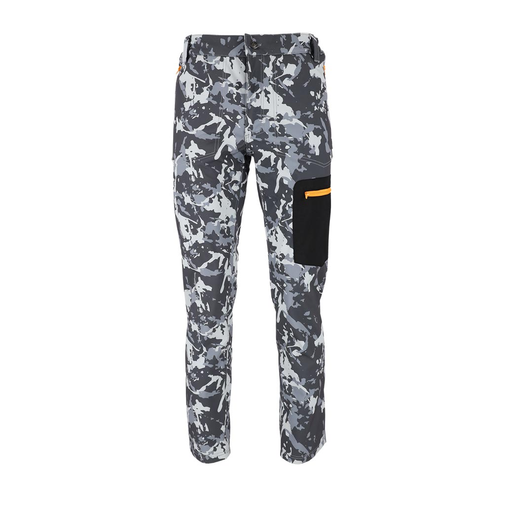 Demisezoninės elastingos darbo kelnės ORKANT CAMO, su softshell audiniu