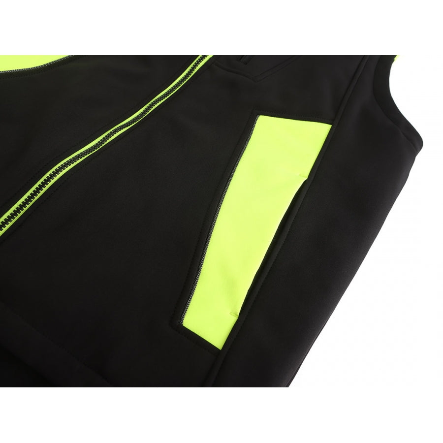Softshell liemenė Pesso VESTA, juoda/ryškaus matomumo geltona