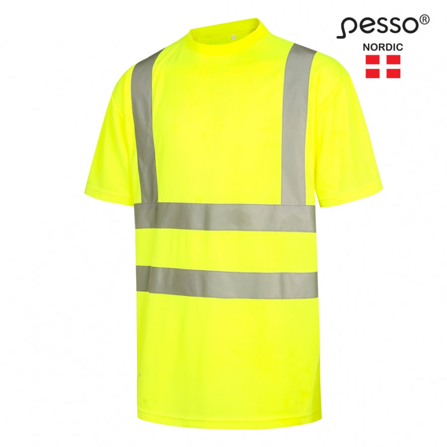Marškinėliai Pesso HVM HI-VIS, geltoni