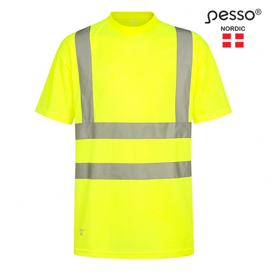 Marškinėliai Pesso HVM HI-VIS, geltoni
