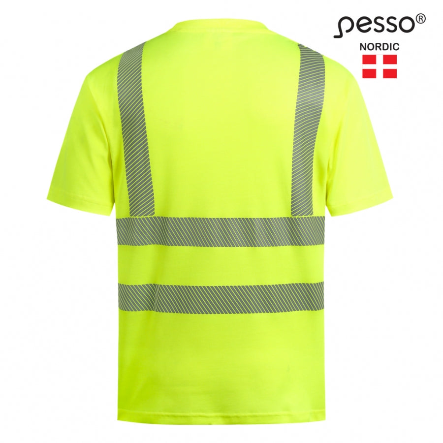Marškinėliai Pesso HI-VIS HVMCOT, geltoni