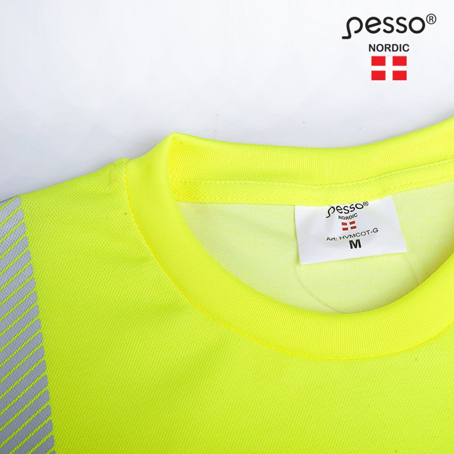Marškinėliai Pesso HI-VIS HVMCOT, geltoni
