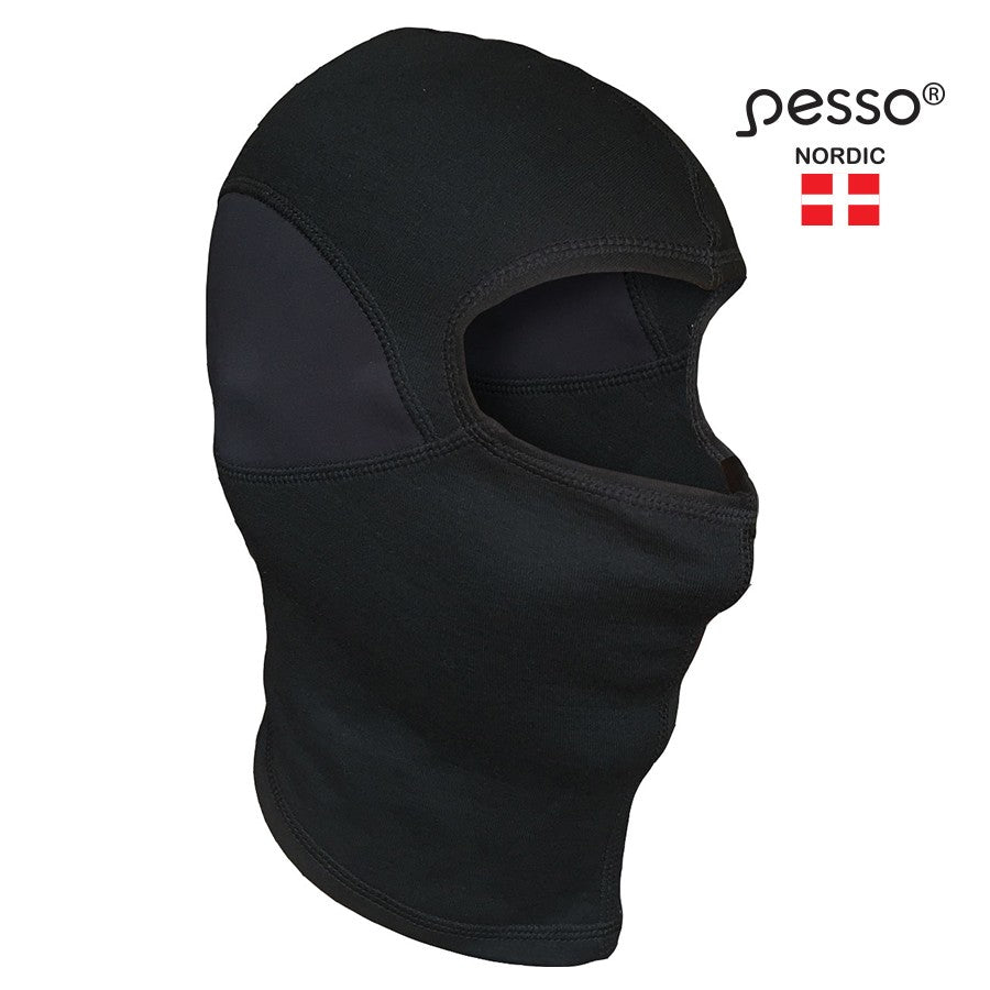 Galvos apdangalas itin šaltam orui, pagamintas iš šilto poliesterio su merino vilna– lengvas, gerai sulaiko šilumą, išgarina drėgmę ir išlieka šiltas net sušlapęs. Elastingos - lengvai pritaikomas prie veido. Prailgintas, kad patikimai uždengtų kaklą ir pečius.