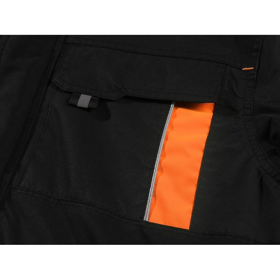 Šilta neperšlampanti striukė Pesso Nova, oranžinės detalės