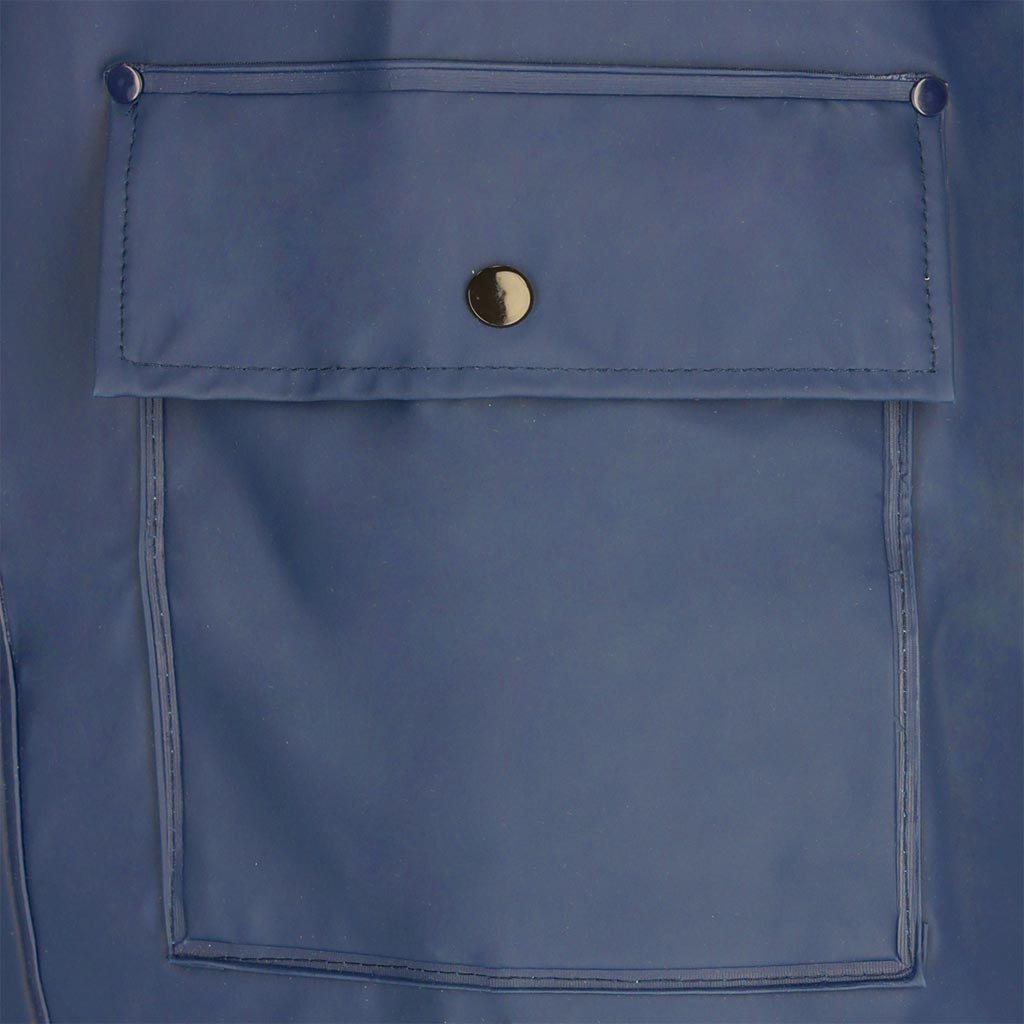 Aukštos kokybės lietpaltis PU/PVC NAVY