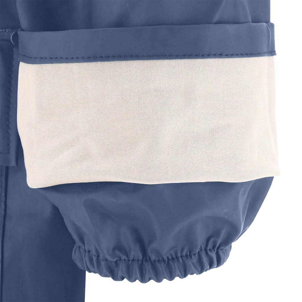Aukštos kokybės lietpaltis PU/PVC NAVY