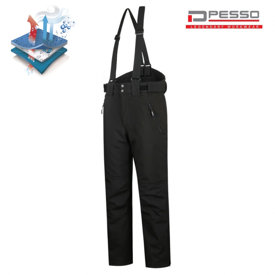 Šiltos neperšlampančios kelnės PESSO BARNABI Softshell