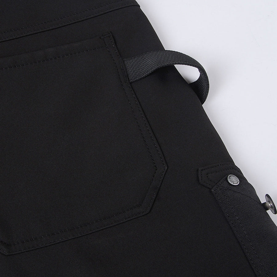 Softshell darbo kelnės PESSO MERCURY_G, juodos su ryškiomis detalėmis
