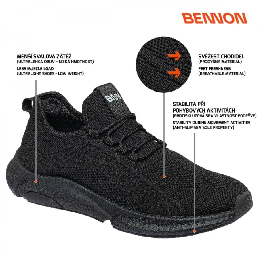 Sportinio stiliaus darbo batai BENNON MEADOW LOW OB BLACK OB SRA