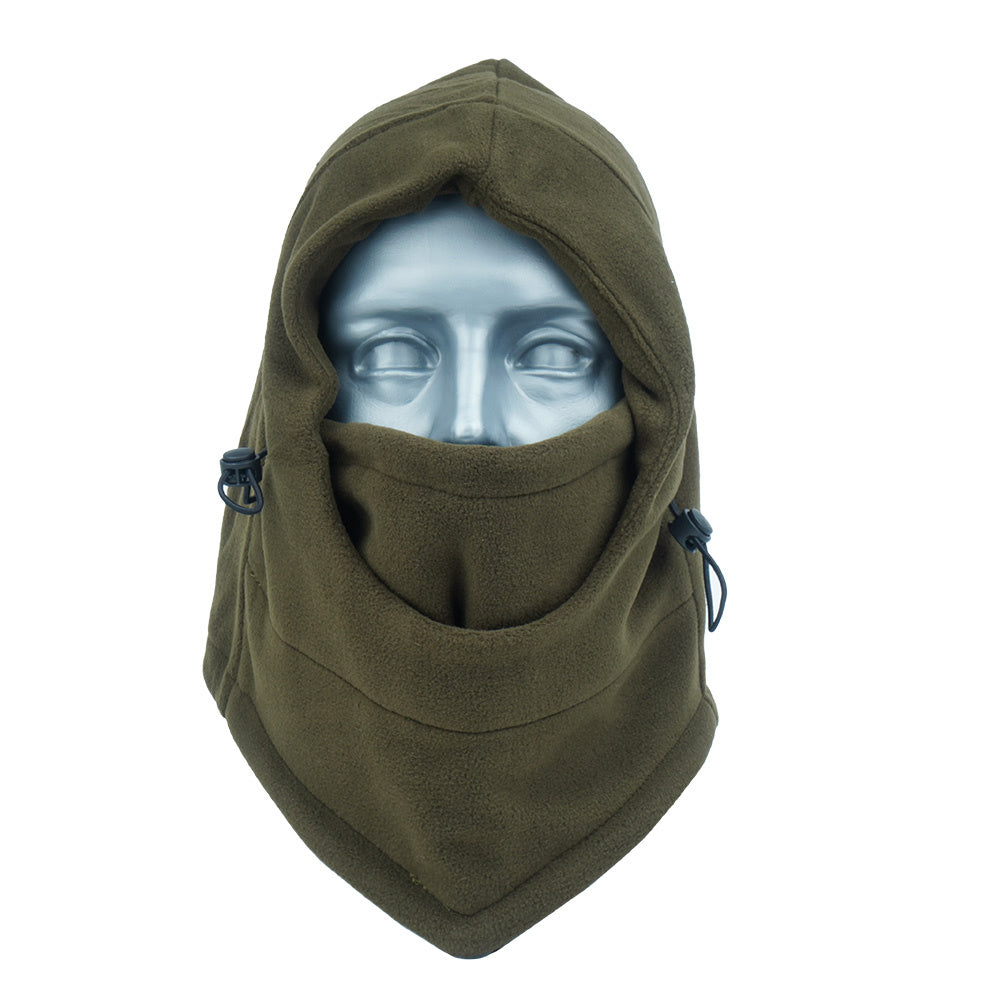 Efektyvi apsauga nuo šalčio ir vėjo Fostex balaklava Polar Fleece, žalia spalva