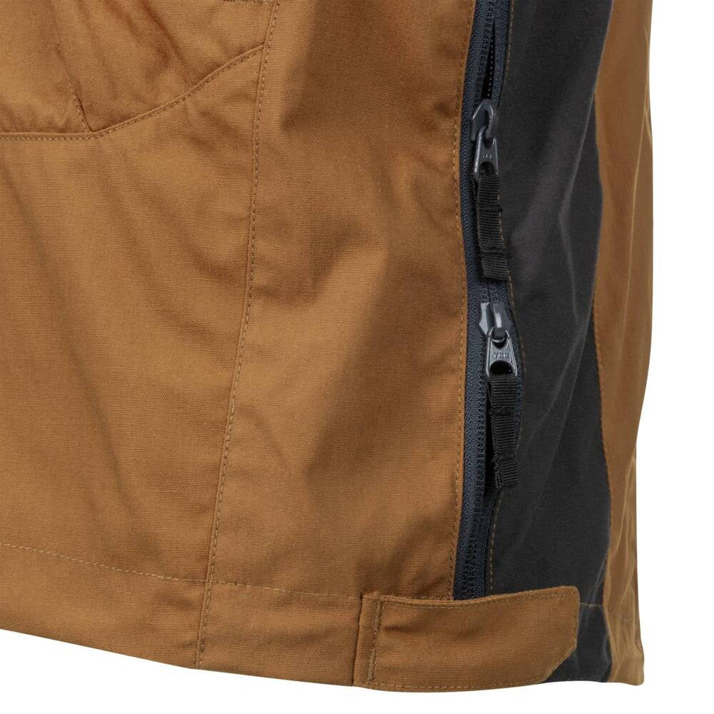 Universali Softshell striukė Helikon Anorak Woodsman, ruda su juoda spalva