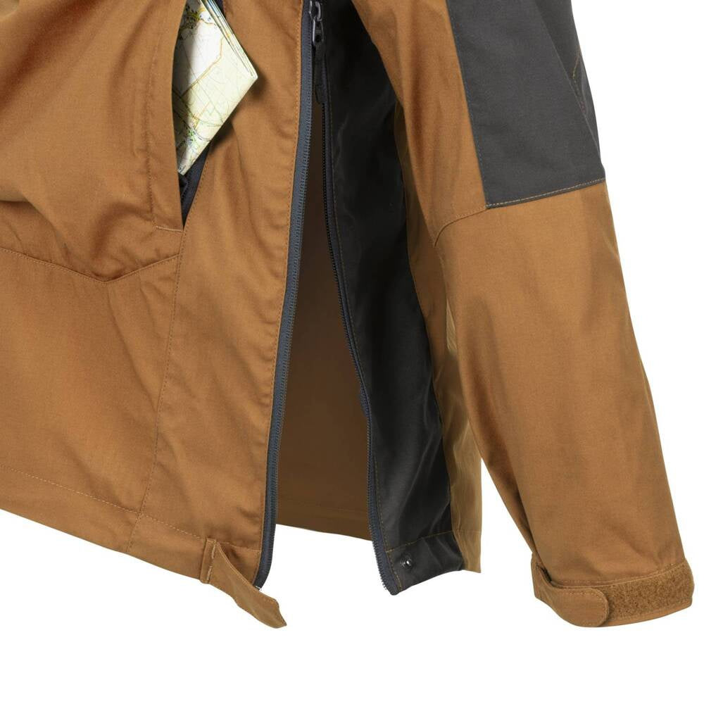 Universali Softshell striukė Helikon Anorak Woodsman, ruda su juoda spalva