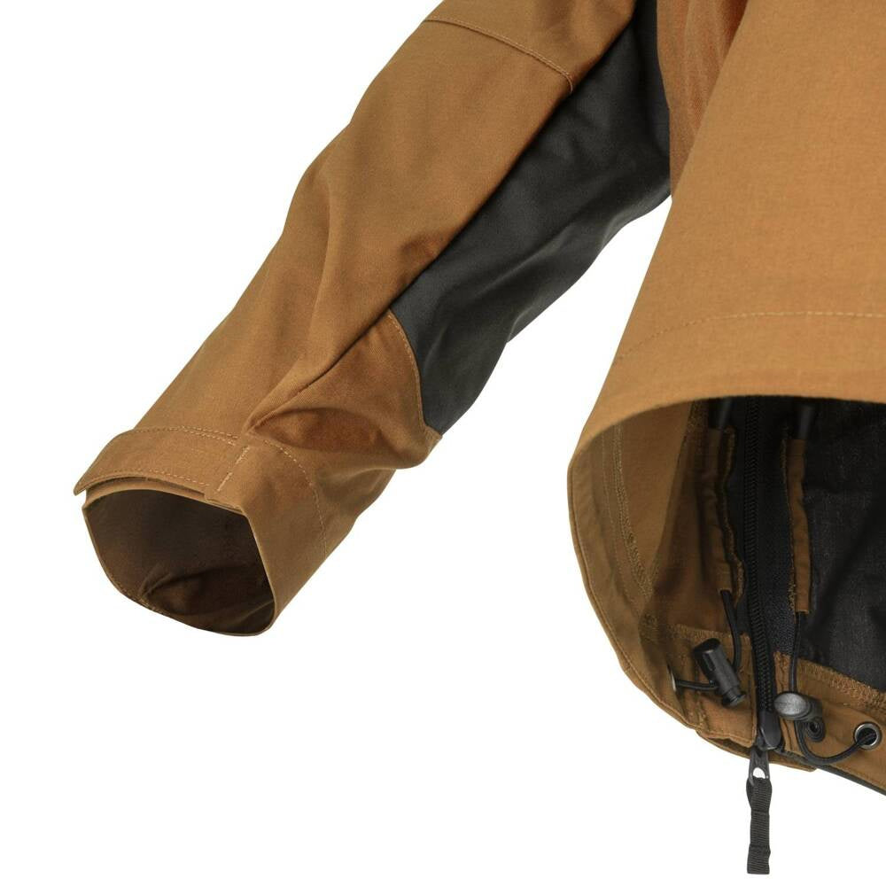 Universali Softshell striukė Helikon Anorak Woodsman, ruda su juoda spalva