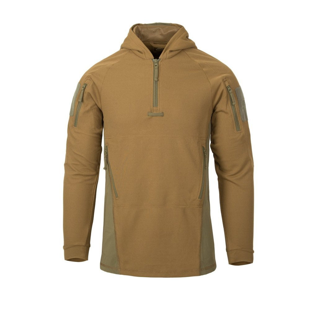 Kokybiškas taktinis džemperis Helikon RANGE HOODIE, žalios spalvos