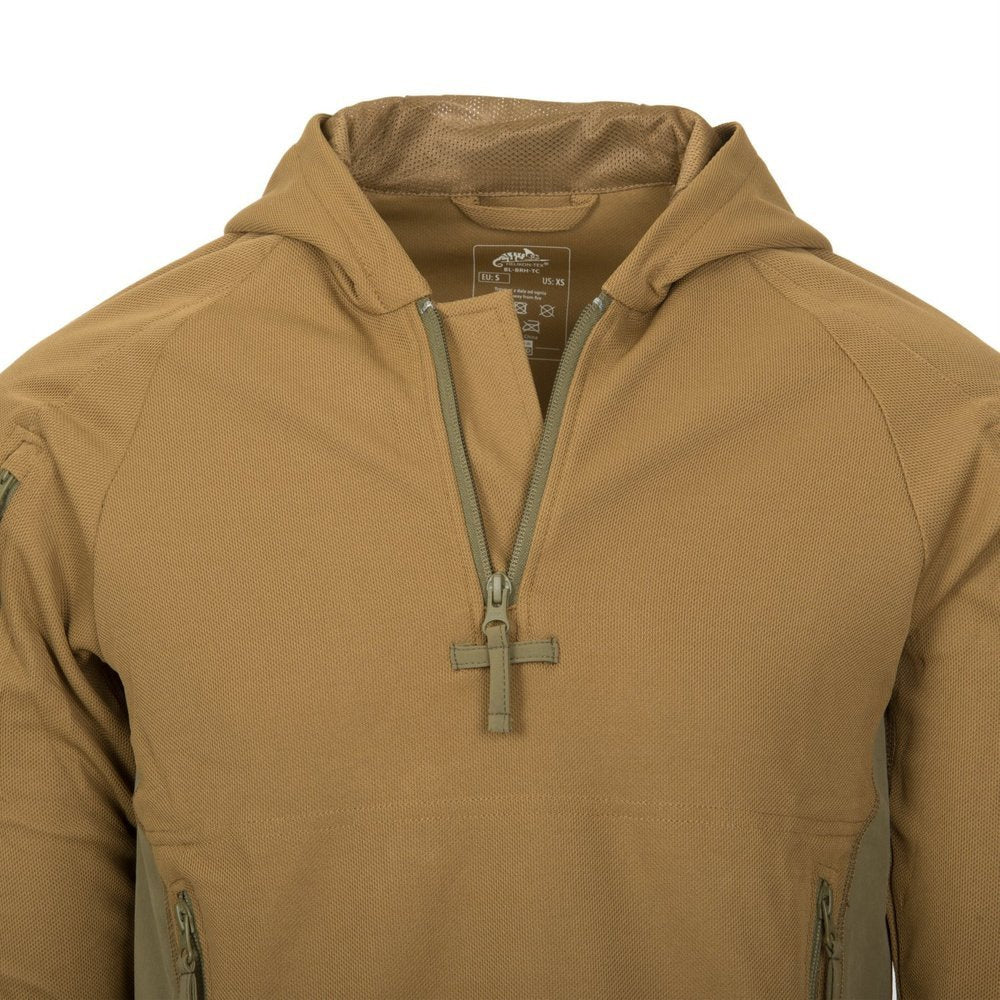 Kokybiškas taktinis džemperis Helikon RANGE HOODIE, žalios spalvos