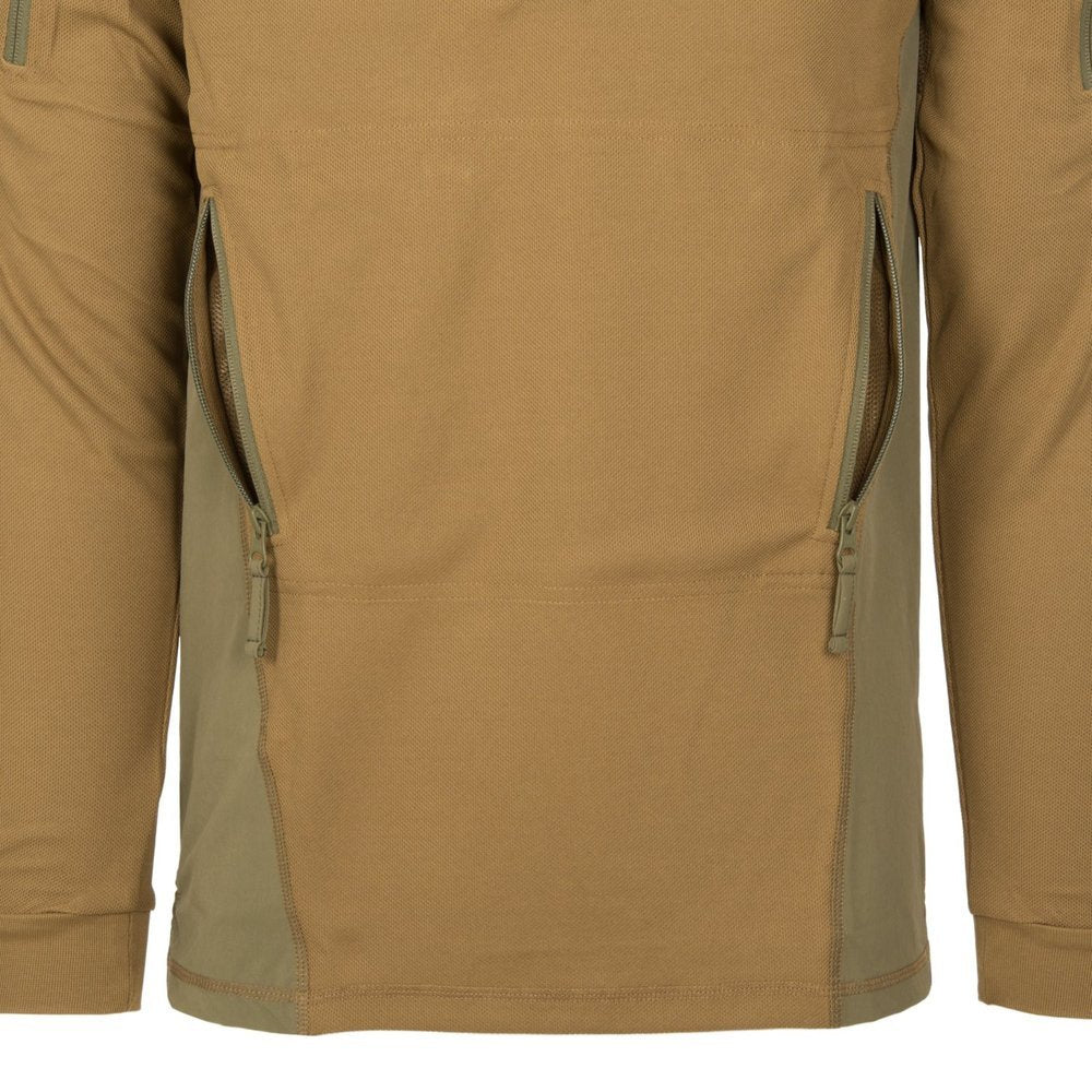Kokybiškas taktinis džemperis Helikon RANGE HOODIE, žalios spalvos