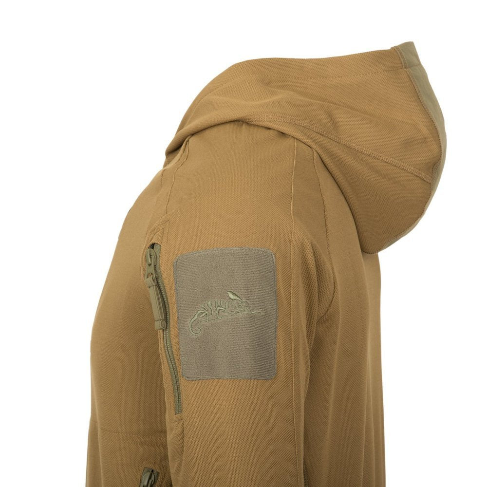 Kokybiškas taktinis džemperis Helikon RANGE HOODIE, žalios spalvos