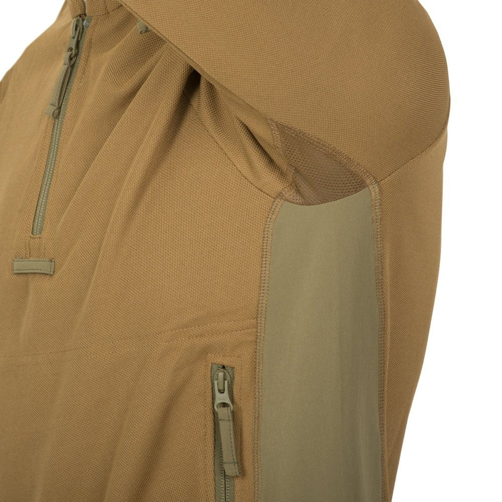 Kokybiškas taktinis džemperis Helikon RANGE HOODIE, žalios spalvos