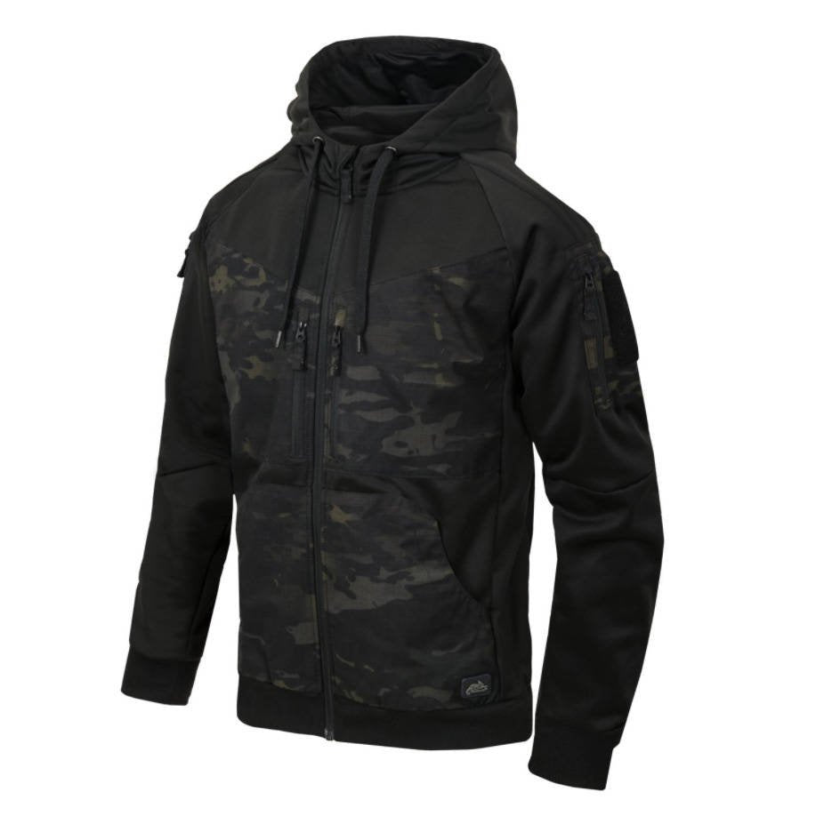 Kokybiškas taktinis džemperis Helikon ROGUE HOODIE, juodos spalvos