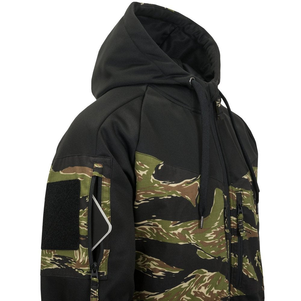 Kokybiškas taktinis džemperis Helikon ROGUE HOODIE, juodos spalvos