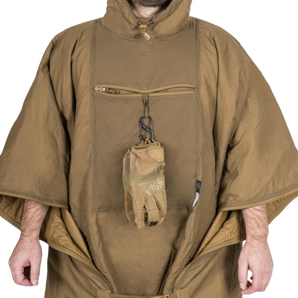 Universalus šiltas apklotas/pončas Helikon-Tex Swagman Roll Poncho, spalva Woodland