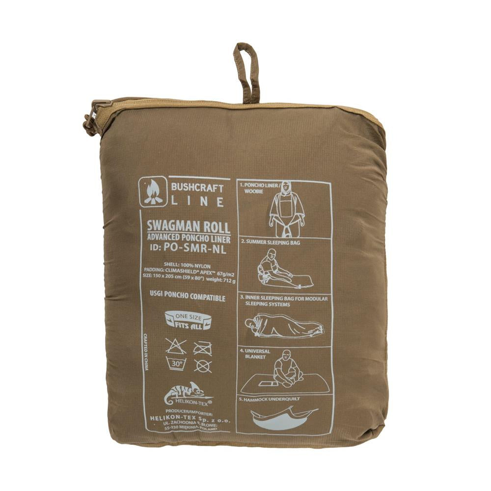 Universalus šiltas apklotas/pončas Helikon-Tex Swagman Roll Poncho, spalva Woodland