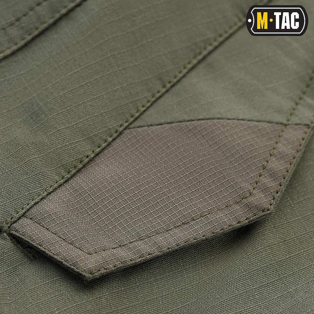 Universalūs, tvirti ir funkcionalūs šortai M-Tac Aggressor 2 Flex, Spalva Dark Olive