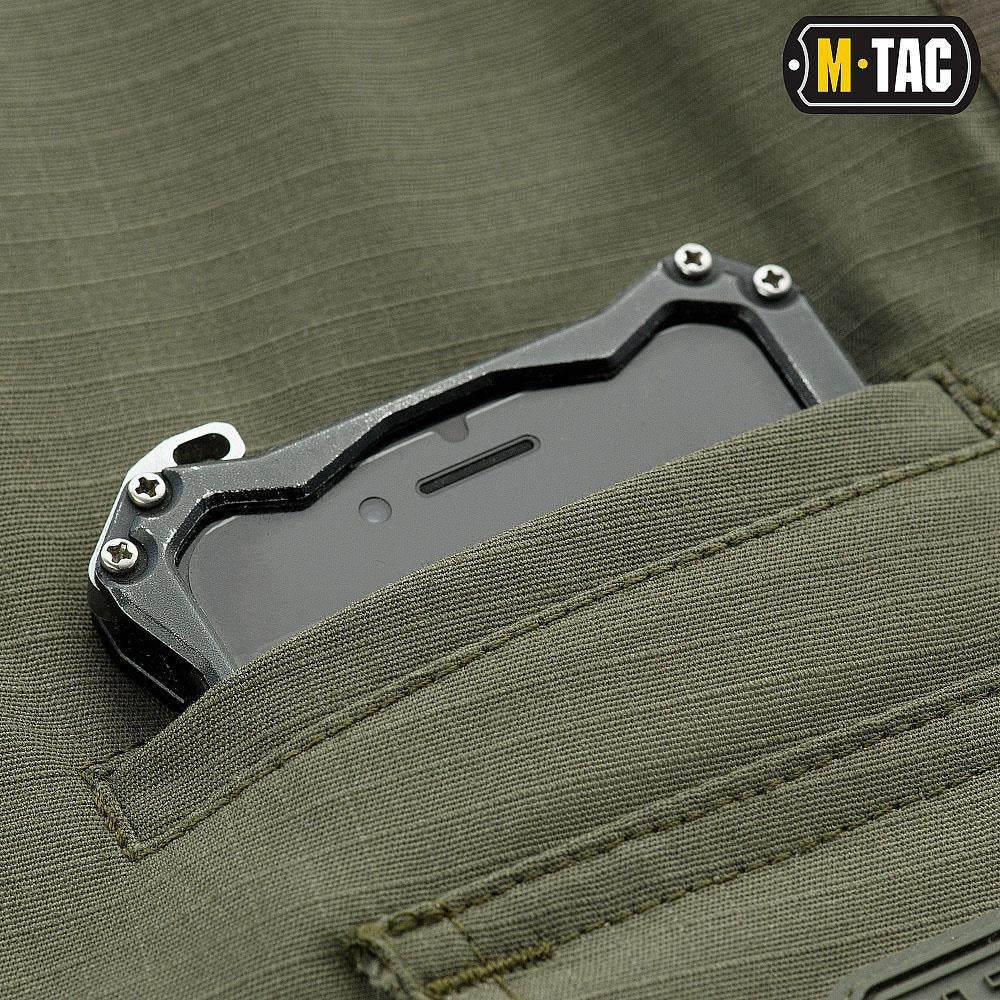 Universalūs, tvirti ir funkcionalūs šortai M-Tac Aggressor 2 Flex, Spalva Dark Olive