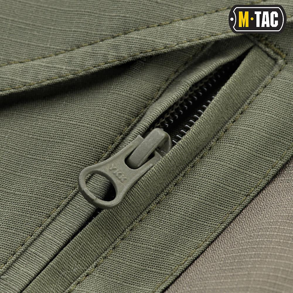 Universalūs, tvirti ir funkcionalūs šortai M-Tac Aggressor 2 Flex, Spalva Dark Olive