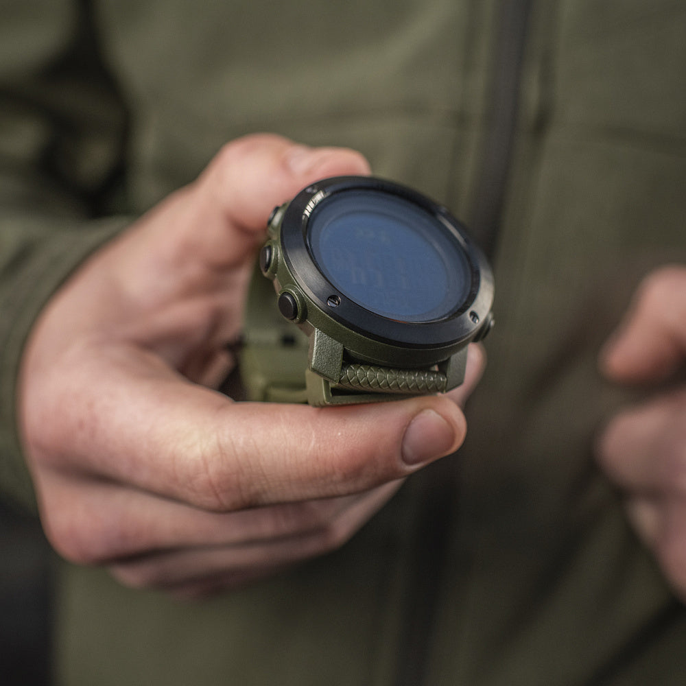 Multifunkcinis taktinis laikrodis M-Tac Tactical, žalios spalvos