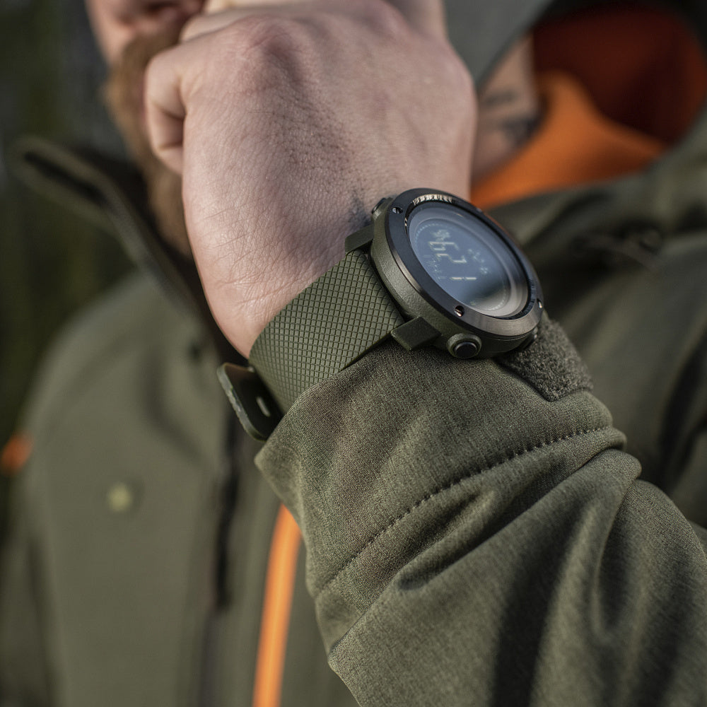 Multifunkcinis taktinis laikrodis M-Tac Tactical, žalios spalvos