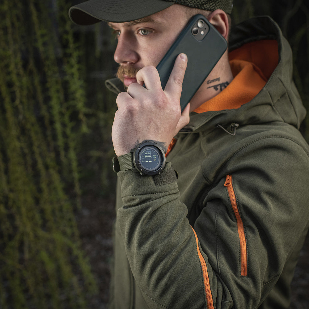 Multifunkcinis taktinis laikrodis M-Tac Tactical, žalios spalvos