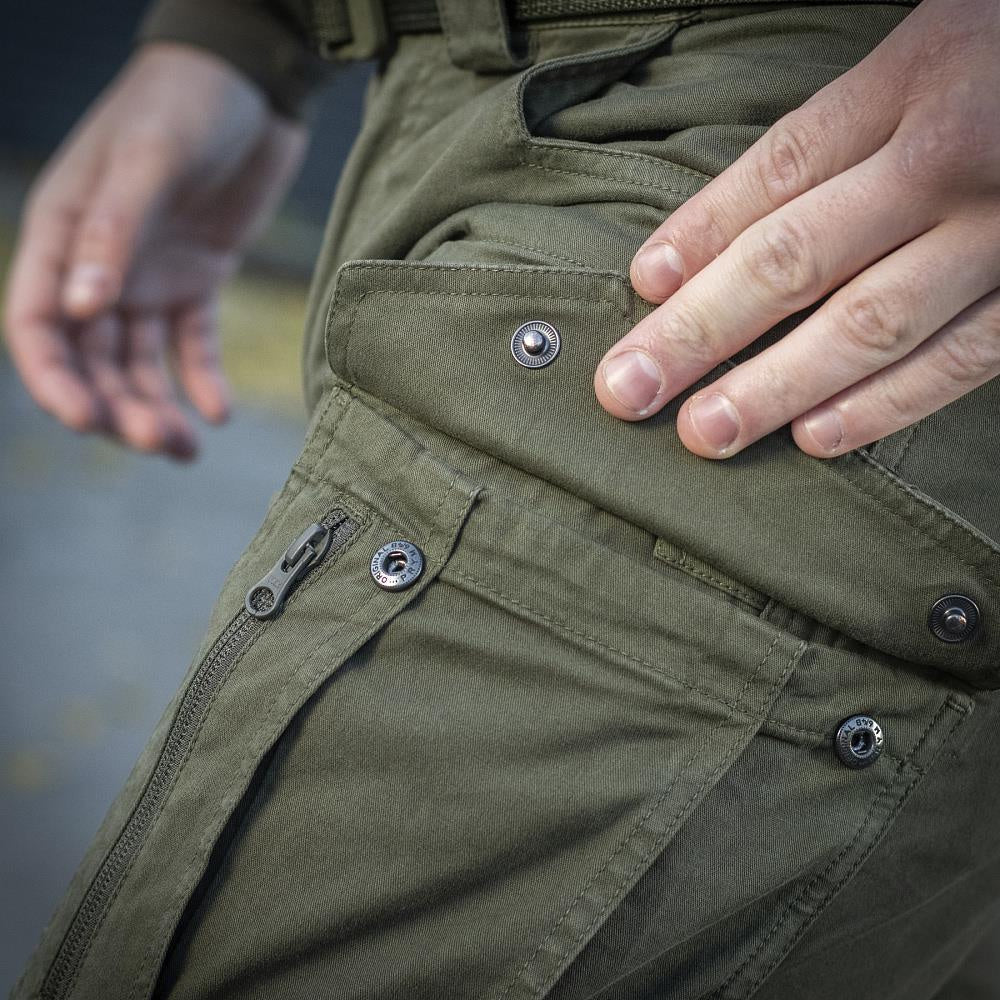 Taktinės kelnės M-Tac Patriot Gen. III Vintage, žalios (dark olive) spalvos