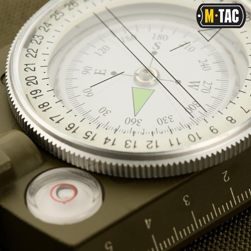 Kompaktiškas ir patikimas taktinio tipo kompasas M-TAC Olive, 34299